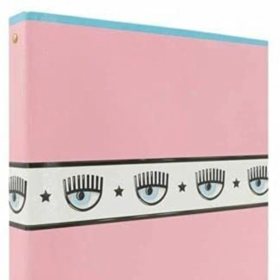 Raccoglitore ad Anelli - CHIARA FERRAGNI - Scuola Fashion Blogger - Boss Babe - Eyelike - Rosa Azzurro - 2