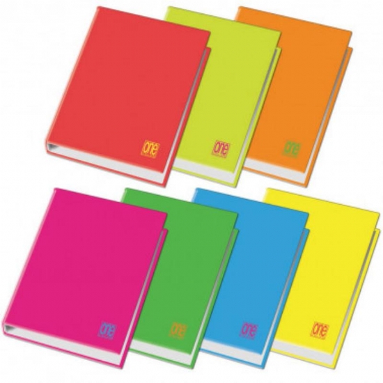 Raccoglitori Blasetti A4 One Colour Fluo 4 Anelli diametro 30  MonoCromatici Giallo Verde Rosa Fucsia Arancione Azzurro Fluo Fluorescente - 2