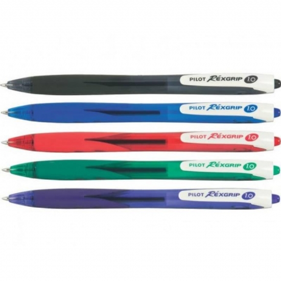 Rexgrip Pilot  Penna sfera biro Fine Media Blu Rossa Nera - 1