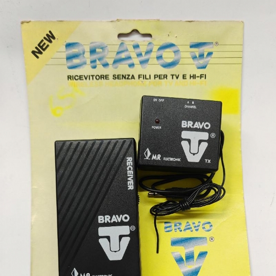 Ricevitore Vintage Bravo Tv Senza Fili per TV e HI-FI con Cuffia Stereo Vintage - 1
