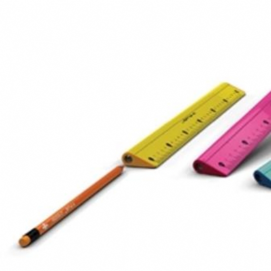 Righello 4 in 1 Multifunzione 30CM Righello Matita Gomma Temperino - 2