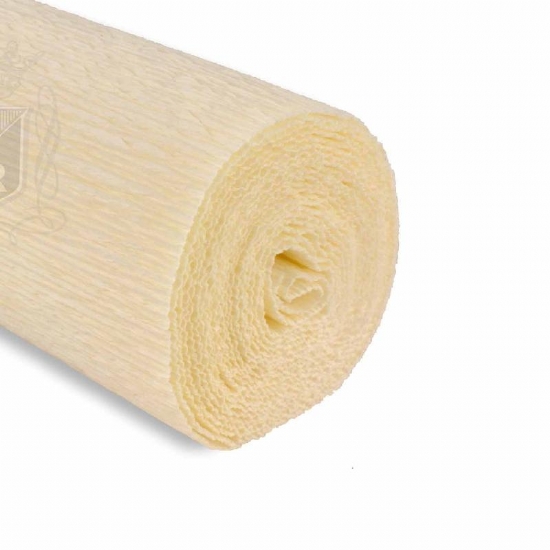 Rotolo Carta Crespa 180 gr 17A1 Cream By Tiffanie Turner Cartotecnica Rossi Fioristi Superior Crespata Tinta Unita - 1