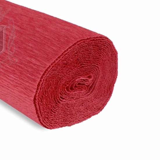 Rotolo Carta Crespa 180 gr 17A6 Rose Red Rust By Tiffanie Turner Cartotecnica Rossi Fioristi Superior Crespata Tinta Unita - 1