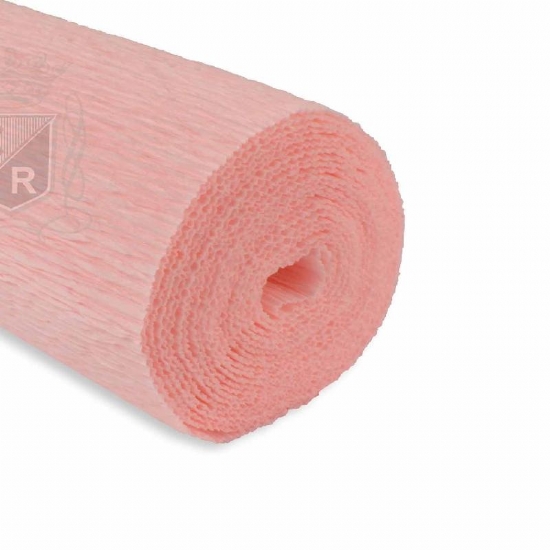 Rotolo Carta Crespa 180 gr 548 Rosa Camelia Cartotecnica Rossi Fioristi Superior Crespata Tinta Unita - 1