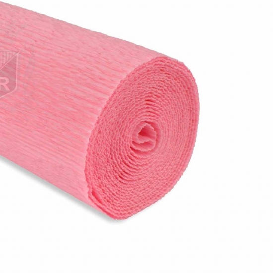 Rotolo Carta Crespa 180 gr 549 Rosa Cartotecnica Rossi Fioristi Superior Crespata Tinta Unita - 1
