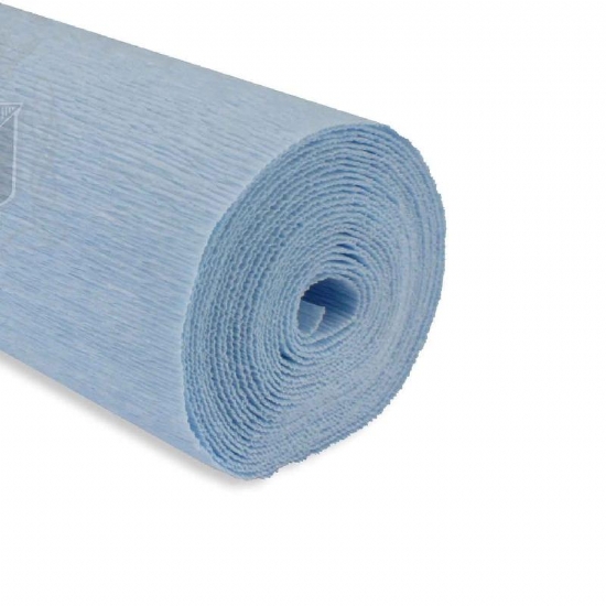 Rotolo Carta Crespa 180 gr  559 Celeste Chiaro Cartotecnica Rossi Fioristi Superior Crespata Tinta Unita - 1