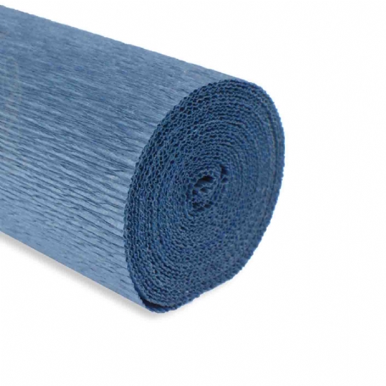 Rotolo Carta Crespa 180 gr 560 Colore Ottanio Cartotecnica Rossi Fioristi Superior Crespata Tinta Unita - 1