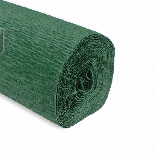 Rotolo Carta Crespa 180 gr 561 Verde Foresta Cartotecnica Rossi Fioristi Superior Crespata Tinta Unita - 1