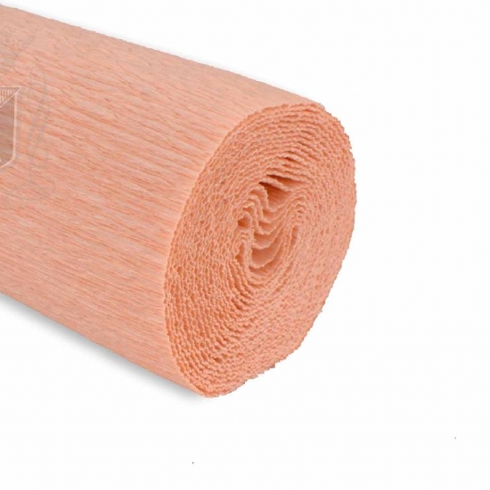 Rotolo Carta Crespa 180 gr 569 Rosa Tenue Cartotecnica Rossi Fioristi Superior Crespata Tinta Unita - 1
