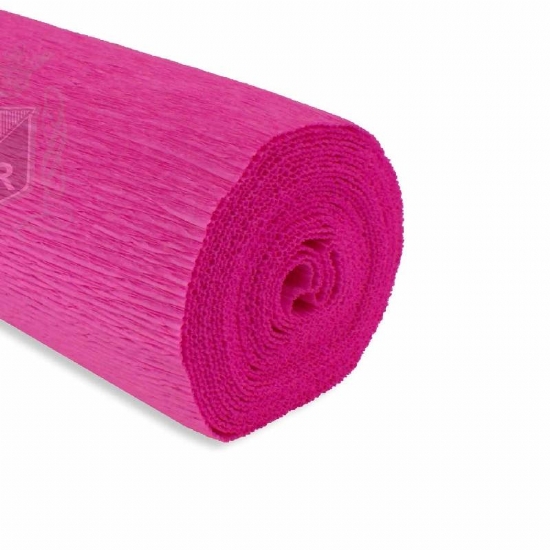 Rotolo Carta Crespa 180 gr 570  Fucsia Intenso Cartotecnica Rossi Fioristi Superior Crespata Tinta Unita - 1