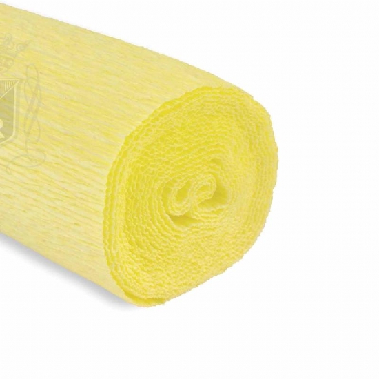Rotolo Carta Crespa 180 gr 574 Giallo Canarino Cartotecnica Rossi Fioristi Superior Crespata Tinta Unita - 1