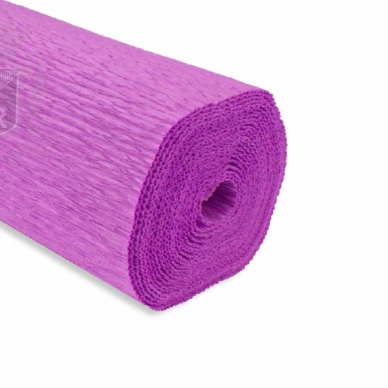 Rotolo Carta Crespa 180 gr 590 Lilla Cartotecnica Rossi Fioristi Superior Crespata Tinta Unita - 1