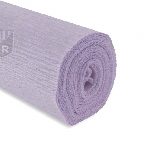 Rotolo Carta Crespa 180 gr  592 Lilla Chiaroo Cartotecnica Rossi Fioristi Superior Crespata Tinta Unita - 1