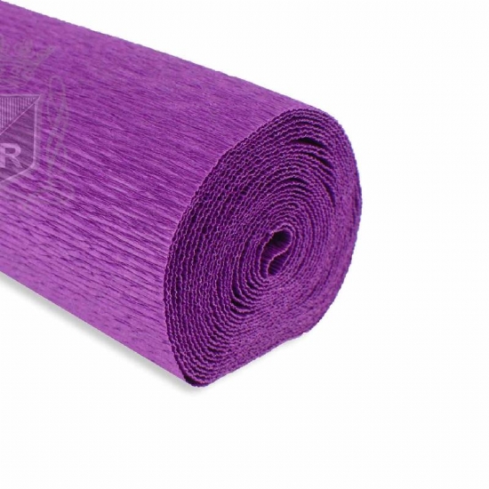 Rotolo Carta Crespa 180 gr 593 Viola Cartotecnica Rossi Fioristi Superior Crespata Tinta Unita - 1