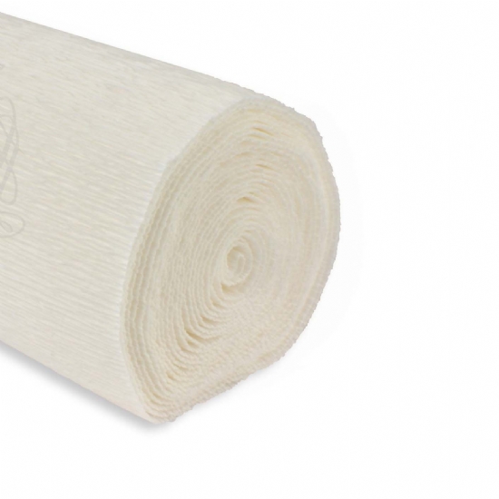 Rotolo Carta Crespa 180 gr 600 Colore Bianco Cartotecnica Rossi Fioristi Superior Crespata Tinta Unita - 1