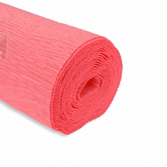 Rotolo Carta Crespa 180 gr 601  Rosa Carnacino Cartotecnica Rossi Fioristi Superior Crespata Tinta Unita - 1
