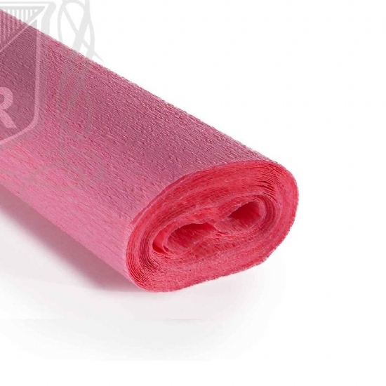 Rotolo Carta Crespa 60 gr 202  Rosa Fior di Pesco Cartotecnica Rossi Hobby Crespata Tinta Unita - 1