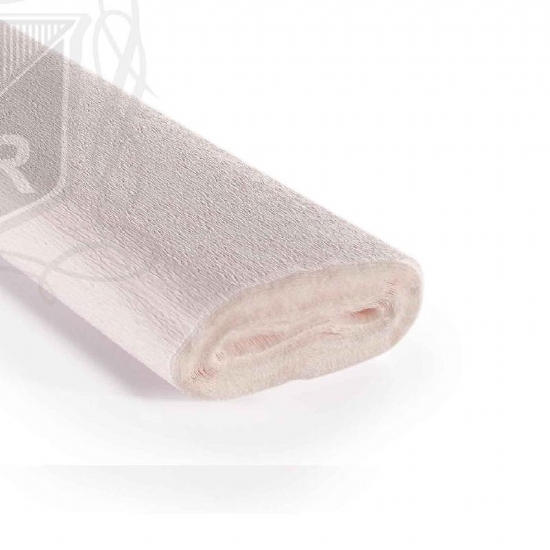 Rotolo Carta Crespa 60 gr 205 Bianco Rosa Cartotecnica Rossi Hobby Crespata Tinta Unita - 1