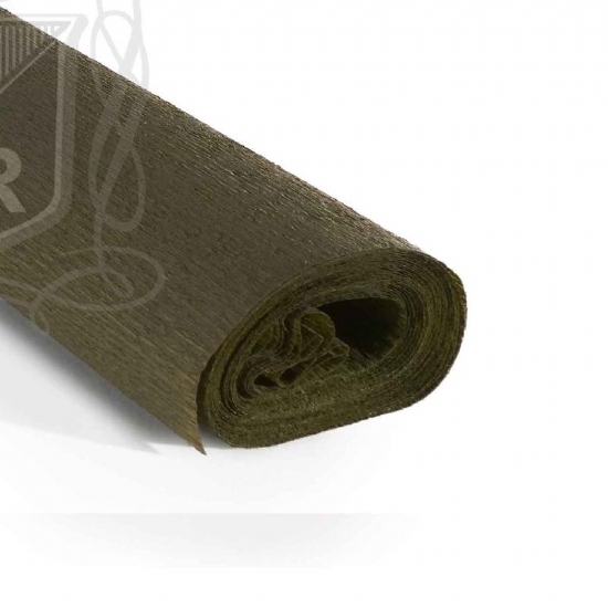 Rotolo Carta Crespa 60 gr 234 Grigio Verde Cartotecnica Rossi Hobby Crespata Tinta Unita - 1
