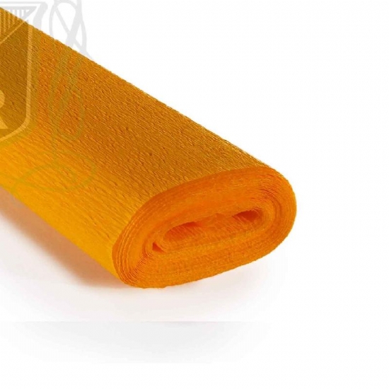 Rotolo Carta Crespa 60 gr 294 Arancio Base Cartotecnica Rossi Hobby Crespata Tinta Unita - 1