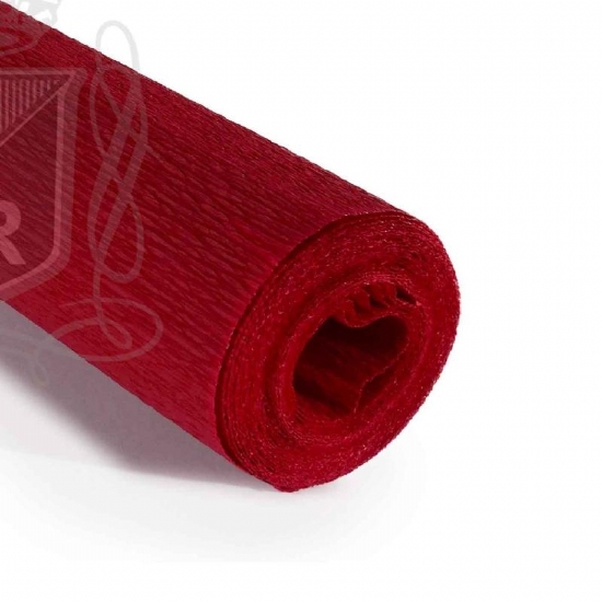 Rotolo Carta Crespa 60 gr 319 Rosso Cartotecnica Rossi Hobby Crespata Tinta Unita - 1