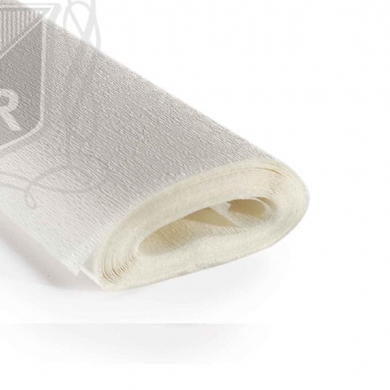 Rotolo Carta Crespa 60 gr 330 Bianco Cartotecnica Rossi Hobby Crespata Tinta Unita - 1