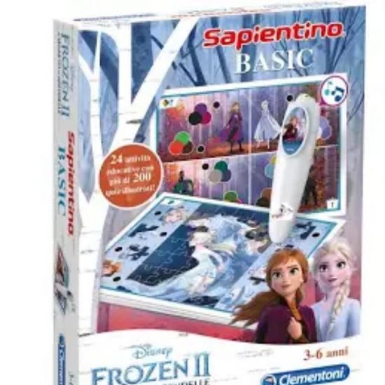  Sapientino Basic Disney Frozen 2 Schede Educative e Penna Interattiva Gioco Educativo 3 e 6 Anni  Elettronico Parlante Clementoni - 1