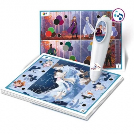  Sapientino Basic Disney Frozen 2 Schede Educative e Penna Interattiva Gioco Educativo 3 e 6 Anni  Elettronico Parlante Clementoni - 2