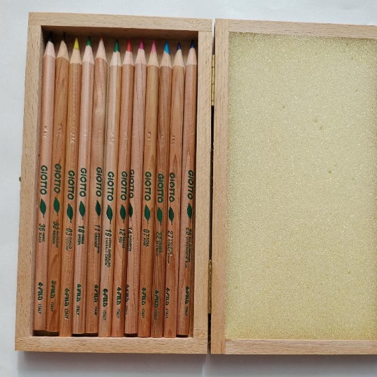 Scatola Legno Pastelli Di Natura Giotto 12 pezzi  - 2