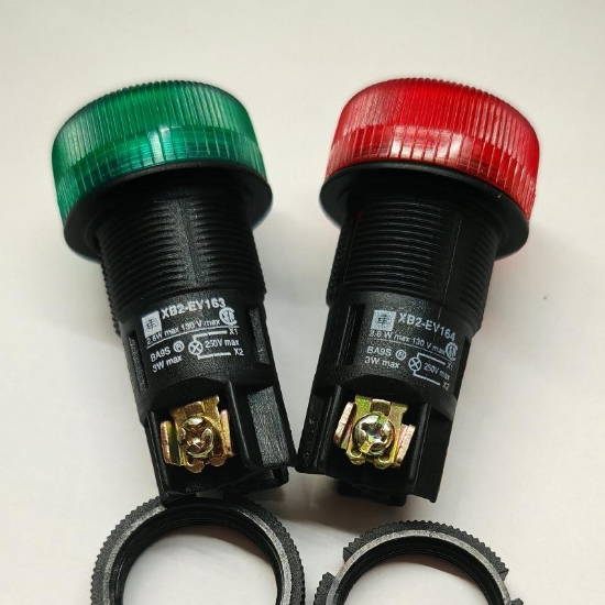 Schneider Electric XB2EV163 XB2EV164 Telemecanique Portalampada Ba9s Rosso Verde Diametro 22mm - 2