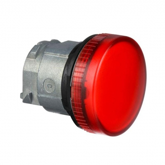 Schneider Electric ZB4BV04 Testa Lampada Spia Gemma Liscia Diametro 22mm Rosso - 1