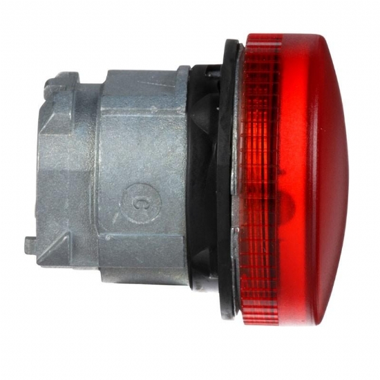 Schneider Electric ZB4BV04 Testa Lampada Spia Gemma Liscia Diametro 22mm Rosso - 2