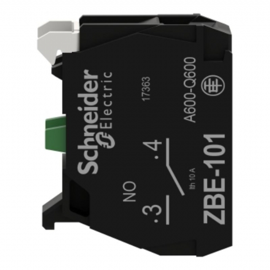 Schneider Electric ZBE101 Elemento di Contatto Singolo 1NO Diametro 22mm Morsetto a Vite - 1