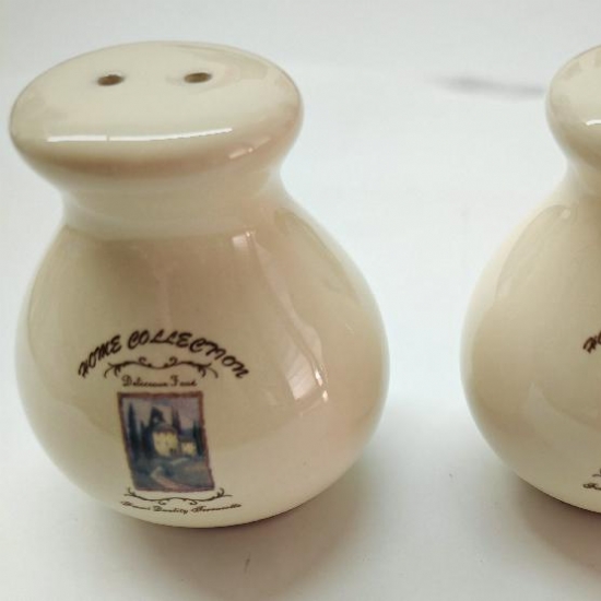 Set Saliera Pepiera in Ceramica  Terracotta Stile Villaggio Italiano - 2