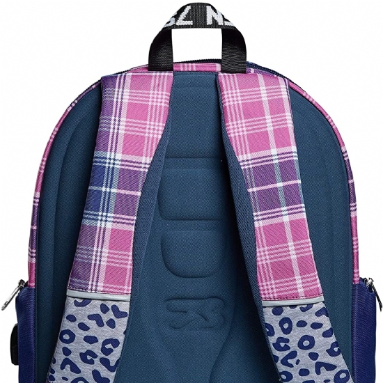 Seven - Zaino Advanced - Cheer Girl - ColoreQuadri Scozzese fuxia viola bianco rosa grigio - 2