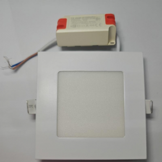 Silamp LED 6W 4200K Faretto LED da incasso quadrato slim bordo bianco 220V 50 60Hz - 1