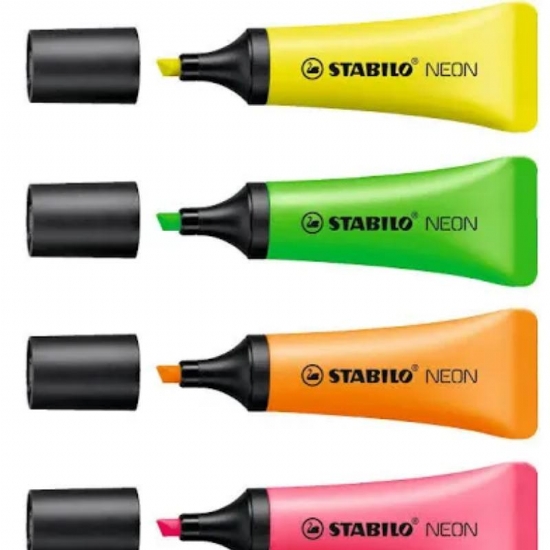 Stabilo Neon  Evidenziatore Fluo tubetto Rosa Fuxia - 1