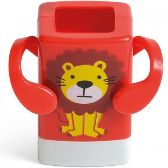 Stampino Nascondino - Niji Lebez - Timbro inchiostrato - Animali Leone Panda Tigre Scimmia - Rosso Giallo Verde Blu - 2
