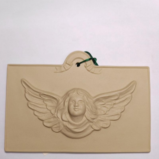 Stampo Brown Bag Paper Art Ceramica Rettangolare Cherubino 19x12 cm per Creare Biglietti Decorazioni - 1