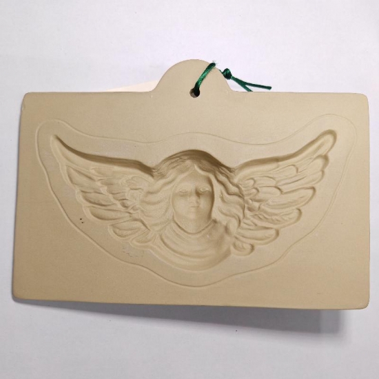 Stampo Brown Bag Paper Art Ceramica Rettangolare Cherubino 19x12 cm per Creare Biglietti Decorazioni - 2