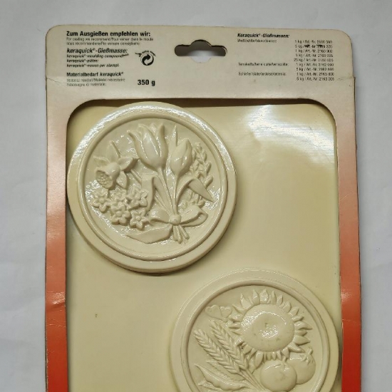 Stampo Vintage per Colata Prandell Creare Decorazioni Murali in Gesso Angeli e Fiori Modello 2714009 e 27149 - 2