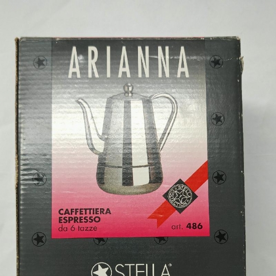 Stella Caffettiera Espresso Arianna 6 Tazza art 486 in Acciaio Inox - 2
