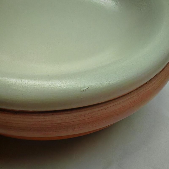 Svuotatasche Posacenere Rotondo Vintage di Handarbeit Original Bassano in Porcellana Colorazioni Pastello Diametro 21 cm - 2