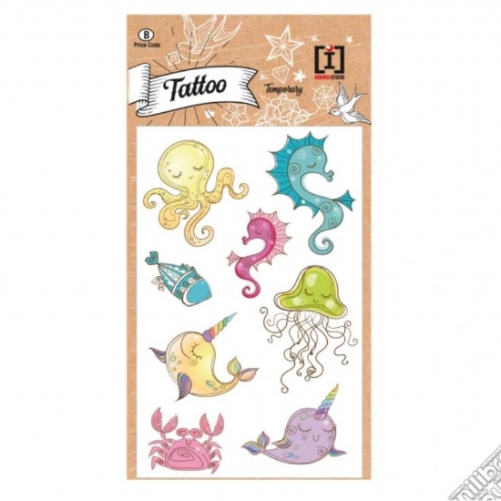 Tatuaggi Ragazza  Tattoo Temporanei Imagicom Varie Fantasie 19 x 10 cm - 1