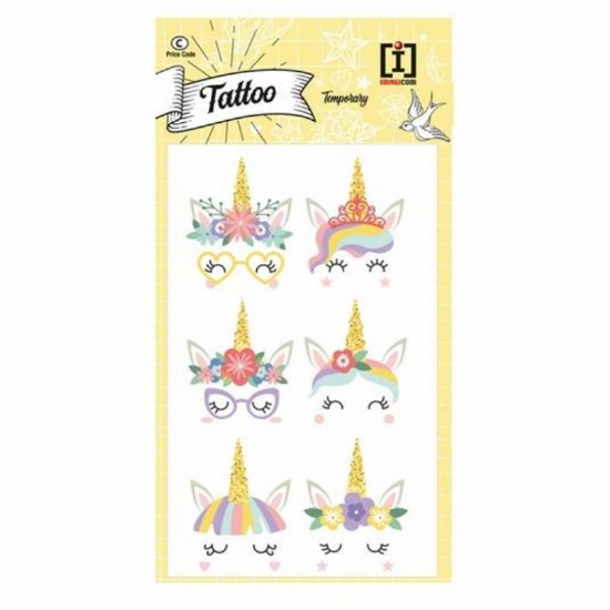 Tatuaggi Ragazza  Tattoo Temporanei Imagicom Varie Fantasie 19 x 10 cm - 2