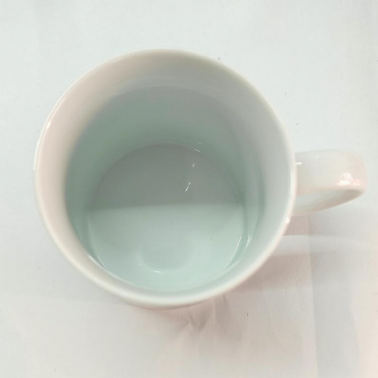 Tazza  Mug in Porcellana Bianca Vintage Decorazione Vespa Rossa - 2
