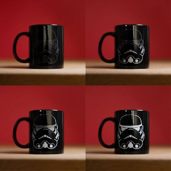 Tazza termosensibile in Ceramica Cambia Colore 300ml Star Wars Stormtrooper Nera - 2