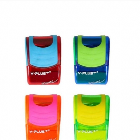 Temperamatita Fischietto  Whistle YPlus 1  Foro con Contenitore e Gomma Colori Assortiti - 1