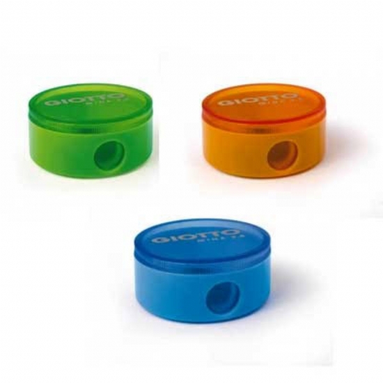 Temperamatita Giotto 1 Foro con Contenitore e Chiusura Colori Assortiti - 1