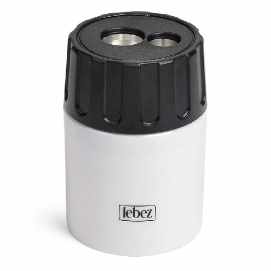 Temperamatite Lebez 430  2 Fori con Contenitore Colori Bianco Blu - 2